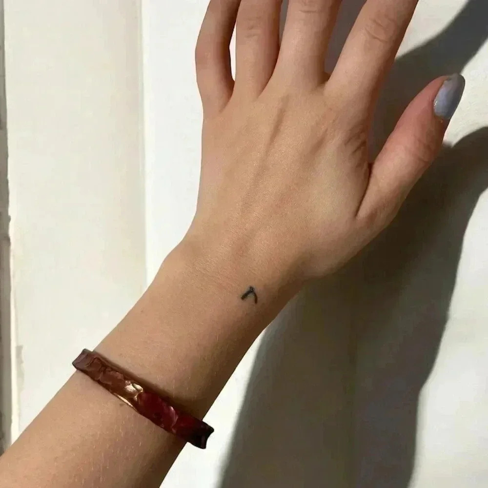 Copper boho cuff bracelet